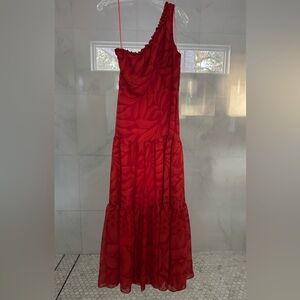 Taylor - One shoulder maxi dress, size 4